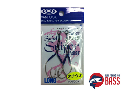 Vanfook TWL-22 Saber Sniper Assist Hooks #2/0