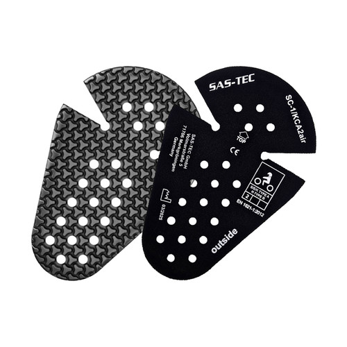 Goodrevs SAS-TEC SC-1/KCA2air CE Level 2 Joint Armor Inserts – EN 1621-1 Certified Slim Viscoelastic Motorcycle Protection with Side Flex Cuts for Elbow, Knee & Shoulder (Pair)