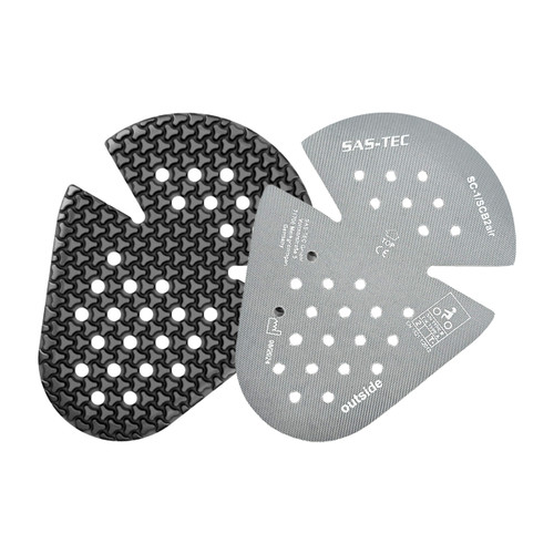 Goodrevs SAS-TEC SC-1/SCB2air CE Level 2 Joint Armor Inserts – EN 1621-1 Certified Large-Format Tripleflex™ Motorcycle Protection with Side Flex Cuts for Shoulder, Elbow, Knee & Hip (Pair)