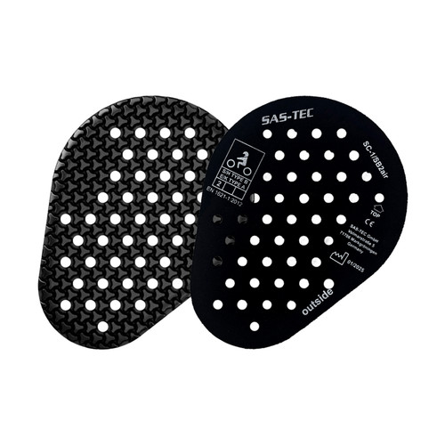 Goodrevs SAS-TEC SC-1/SB2air CE Level 2 Thin Joint Armor Inserts – EN 1621-1 Certified Ultra-Slim Ventilated Viscoelastic Motorcycle Protection for Shoulder, Elbow, Knee & Hip (Pair)