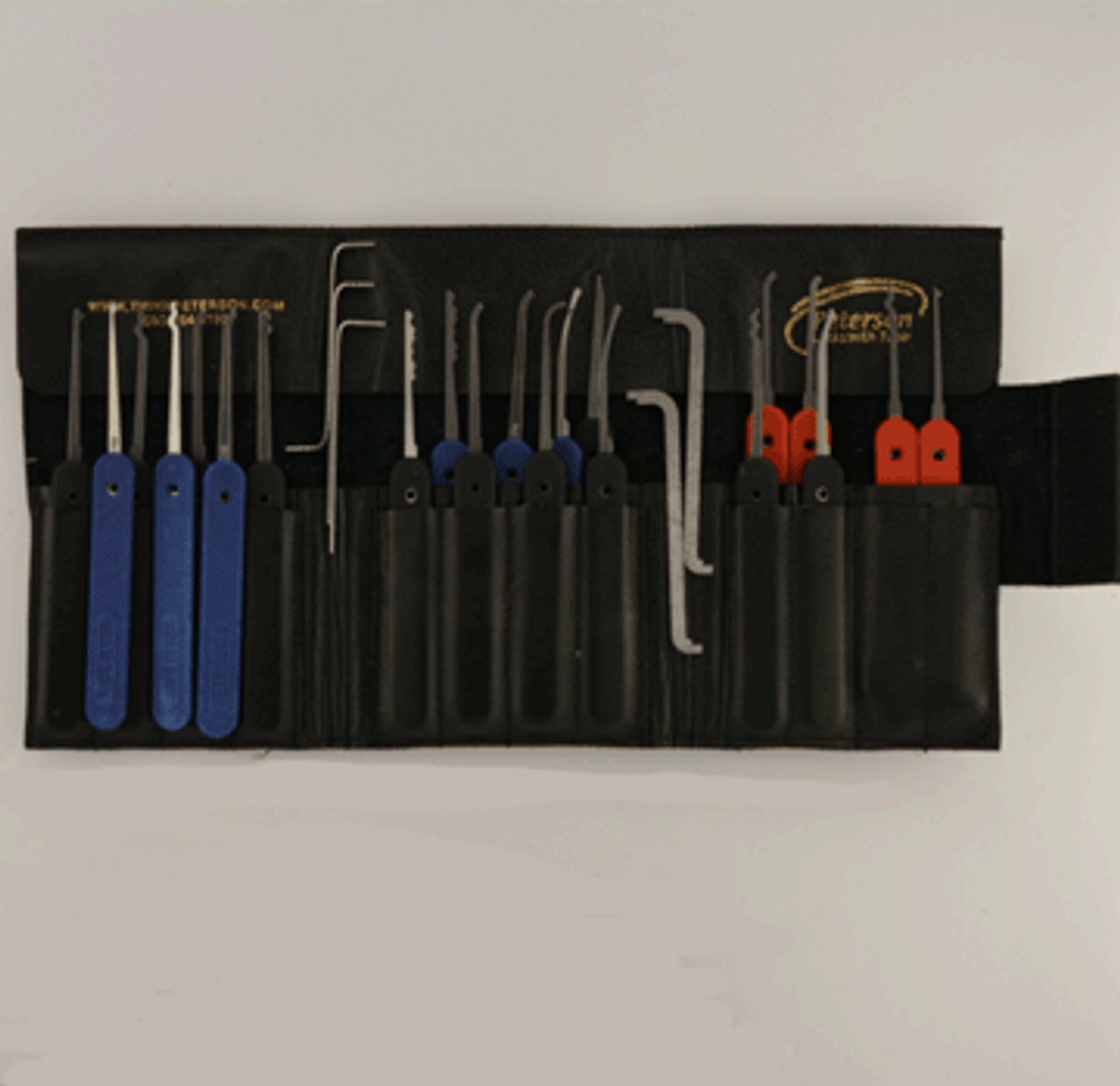 Rubber Handle 20-Piece Government Steel Pick Set