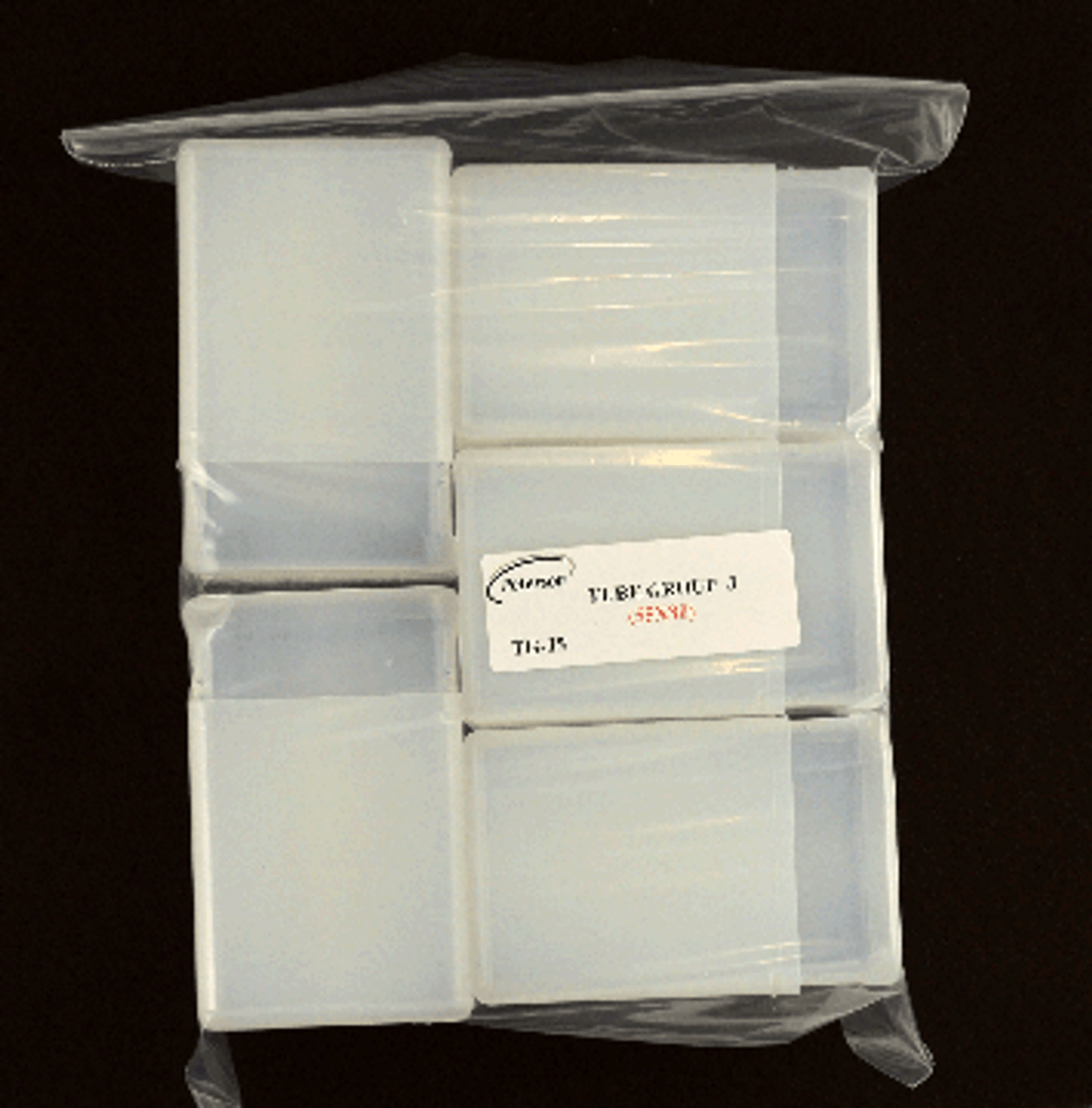 5 Plastic Product Tubes - 1 1/4 x 3