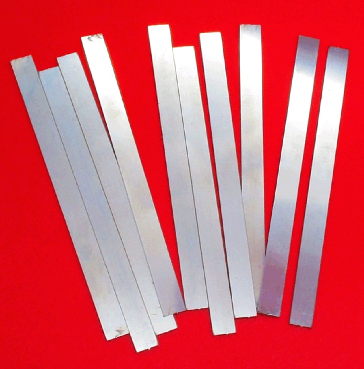 10 Piece- .500-5 inch- Raw Blanks- 0.025 Gov Steel