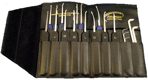 Plastic Handle 14-Piece Government Steel Pick Set