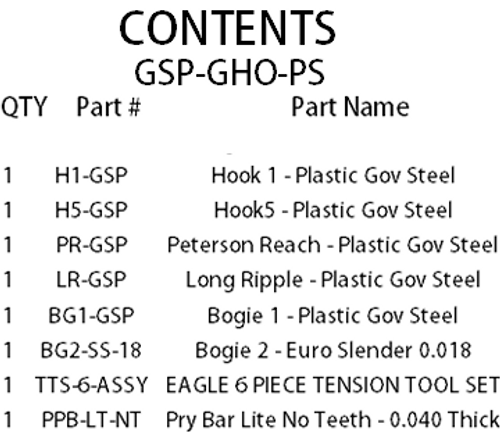 Ghost Pick Set - GSP Ghost Pick Set - GSP
