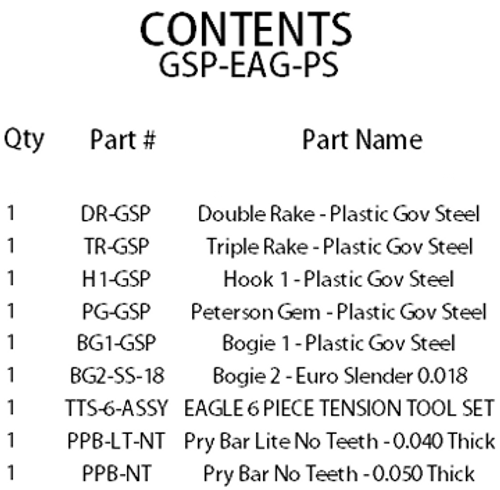 EAGLES NEST PICK SET-GSP