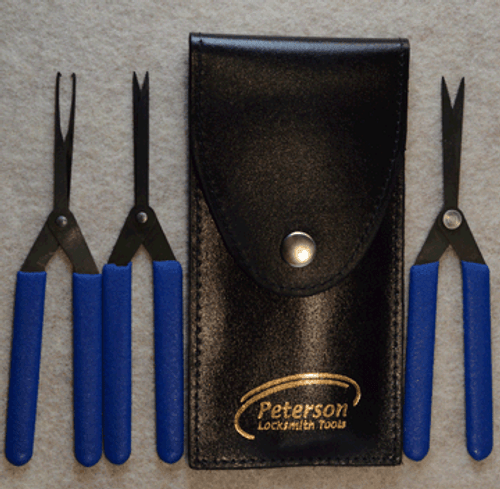 3 Piece Scissors Extractors In A Leather Case 3 Piece Scissors Extractors In A Leather Case