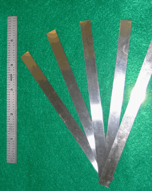 5-Piece Raw Blanks- 0.018 SS X 6 inches