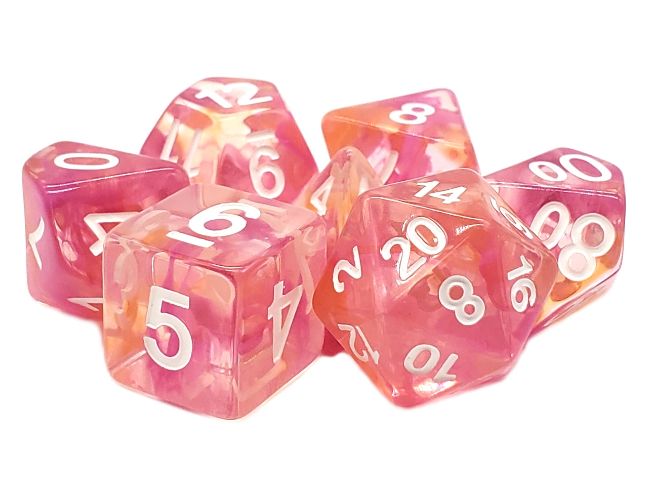 Set 7 Dadi Poliedrici RPG Viola Opaco – Facili Da Leggere Per D&D Pathfinder - Foto 5