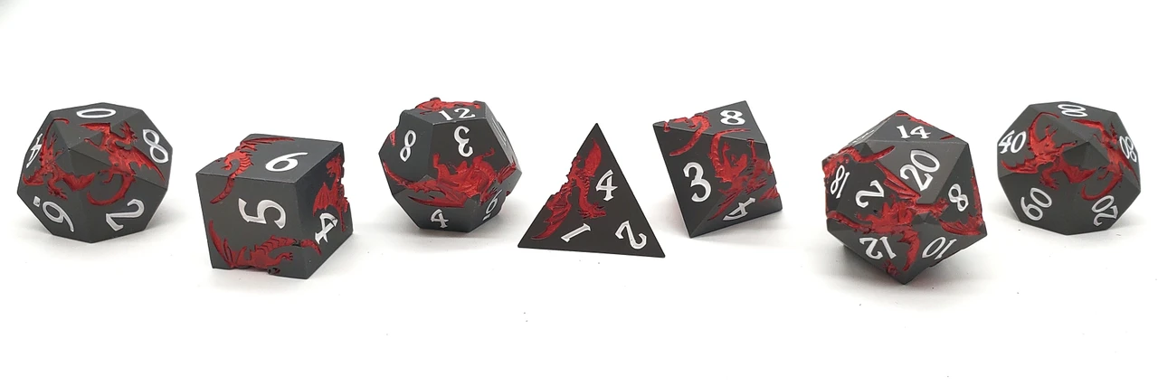LES® Atyhao jeu de dés polyédriques Lot de 7 dés polyédriques avec LES® Atyhao jeu de dés polyédriques Lot de 7 dés polyédriques avec