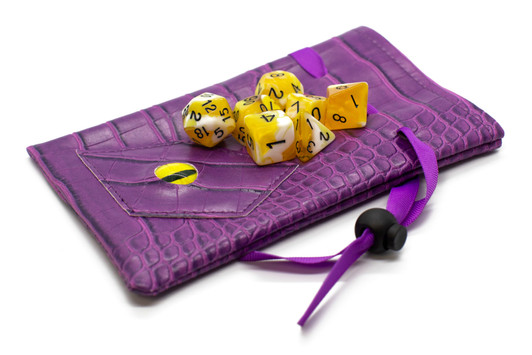 Old School Dice: Dragon Eye Dice Bag - Purple Dragon