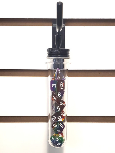 Old School 7 Piece DnD RPG Dice Set: Gradients - Translucent Rainbow