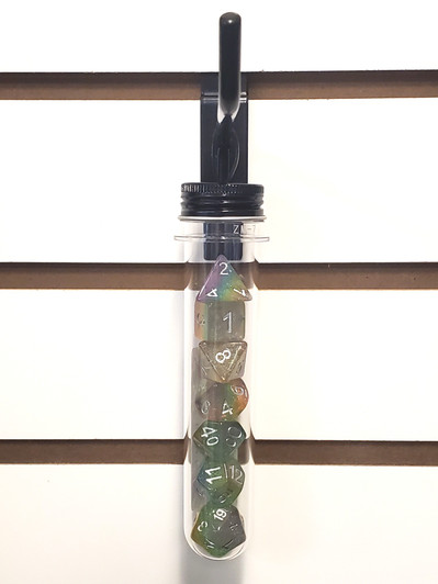 Old School 7 Piece DnD RPG Dice Set: Luminous - Fairy Dust