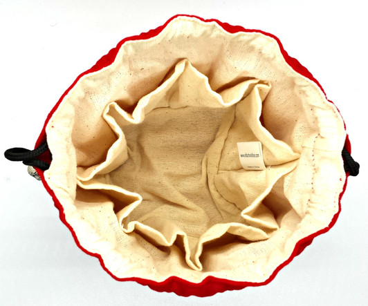 Old School Dice: Bag of Many Pouches Dice Bag - Red