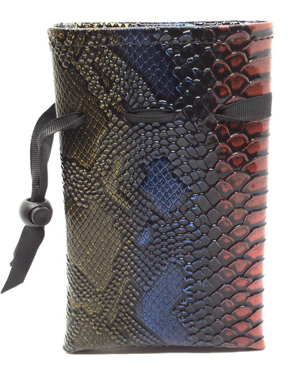 Old School Dice: Dragon Eye Dice Bag - Spectral Dragon - Blue & Gold