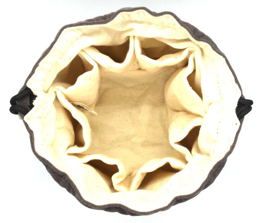 Old School Dice: Bag of Many Pouches Dice Bag - Gray