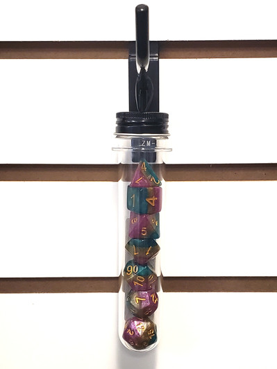 Old School 7 Piece DnD RPG Dice Set: Gradients - Queen's Court