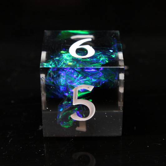 Old School Dice: Sharp Edged 7-Piece Dice Set - Blitzar