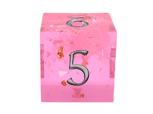 Old School Dice: Sharp Edged 7-Piece Dice Set - Magenta Dreams