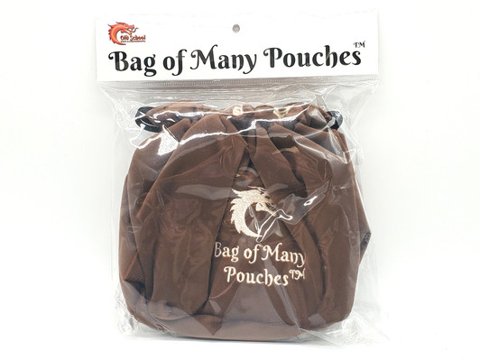 Old School Dice: Bag of Many Pouches Dice Bag - Brown