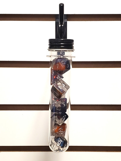 Old School 7 Piece DnD RPG Dice Set: Infused - Dragon Eye - Skeletal