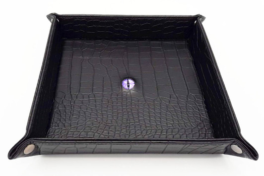 Old School Dice: Dragon Eye Rolling Tray - Black Dragon