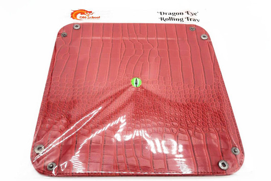 Old School Dice: Dragon Eye Rolling Tray - Red Dragon