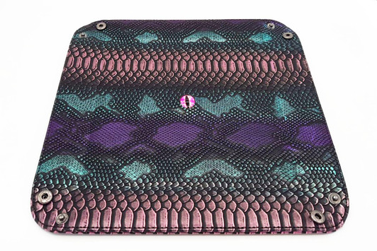 Old School Dice: Dragon Eye Rolling Tray - Spectral Dragon - Purple & Green