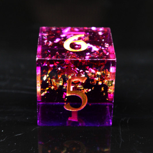 Old School Dice: Sharp Edged 7-Piece Dice Set - Royal Rumble