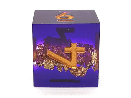 Old School Dice: Sharp Edged 7-Piece Dice Set - Royal Rumble