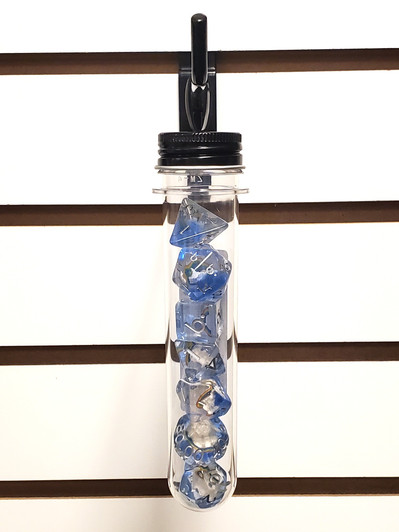 Old School 7 Piece DnD RPG Dice Set: Infused - Rainbow Heaven