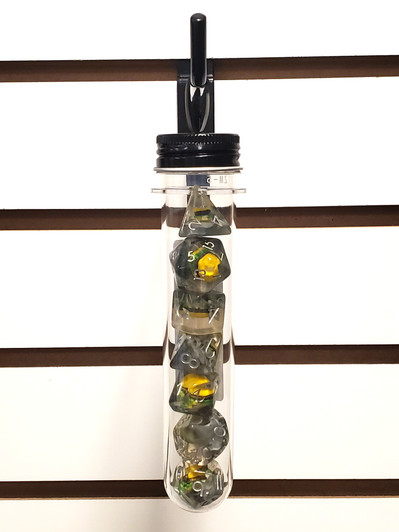 Old School 7 Piece DnD RPG Dice Set: Infused - Hamburger Time!