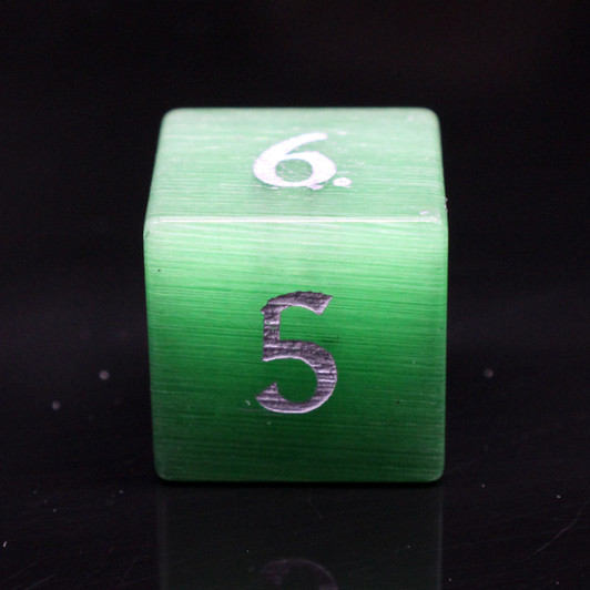 Old School Dice: Gemstone 7-Piece Set - Cat's Eye - Green