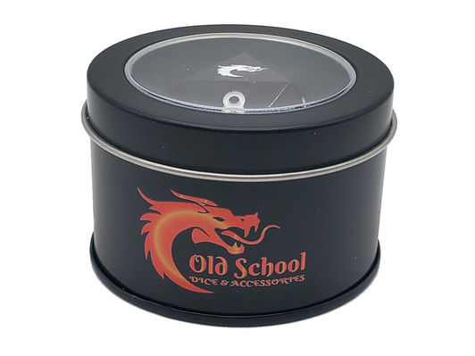 Old School Dice: Sharp Edged 35mm D20 - Liquid Infused - Space Fury