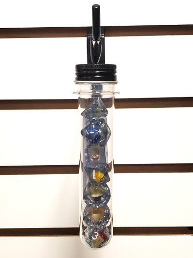 Old School 7 Piece DnD RPG Dice Set: Infused - Mushroom - Rainbow