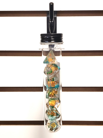 Old School 7 Piece DnD RPG Dice Set: Infused - Dragon Hatchling