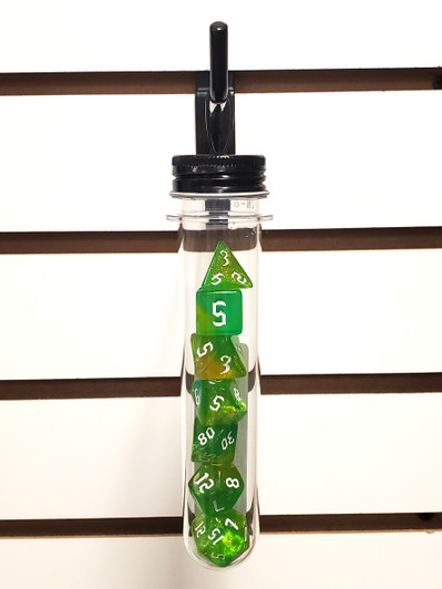 Old School 7 Piece DnD RPG Dice Set: Galaxy - Fairy Lights