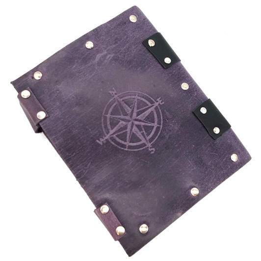 Old School Dice: Adventure Journal 7x5 - Purple Leather