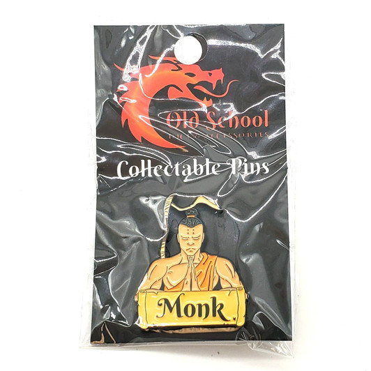 Old School Dice: Collectible Pins - Monk