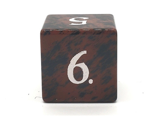 Old School Dice: Gemstone 7-Piece Set - Golden Swan