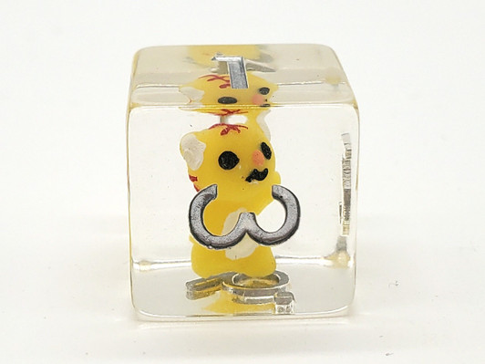 Old School 7 Piece DnD RPG Dice Set: Animal Kingdom - Tiger Cub