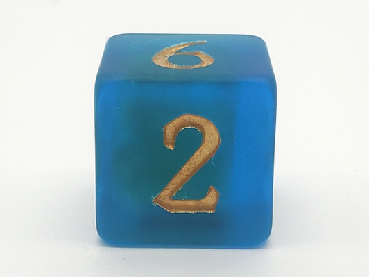 Old School 7 Piece DnD RPG Dice Set: Infused - Frosted Firefly - Early Dawn