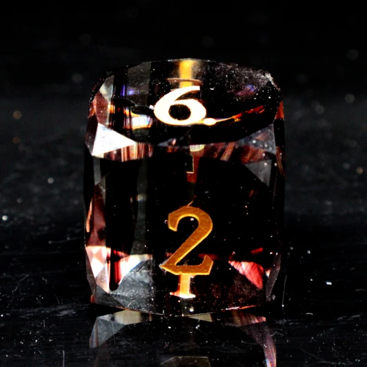 Old School Dice: Gemstone 7-Piece Set - Diamond Cut - Nightfall Aurora
