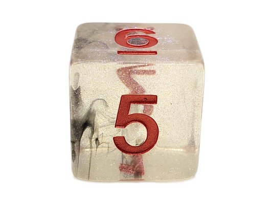 Old School 7 Piece DnD RPG Dice Set: Luminous - Radiant Stars