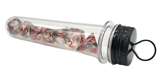 Old School 7 Piece DnD RPG Dice Set: Luminous - Radiant Stars