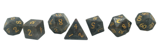 Old School Dice: Gemstone 7-Piece Set - Yooperlite