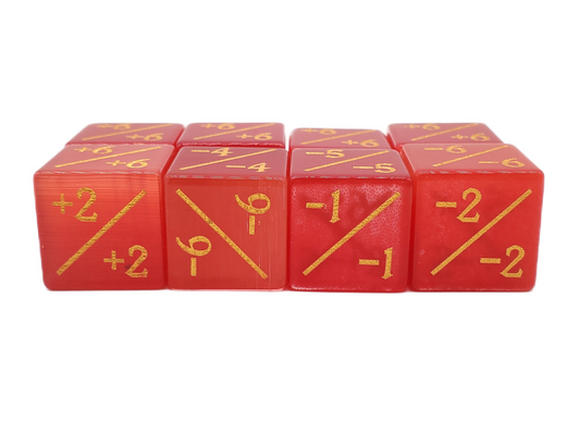 Old School Dice: Gemstone  +/- Counter Dice - Cat's Eye Red