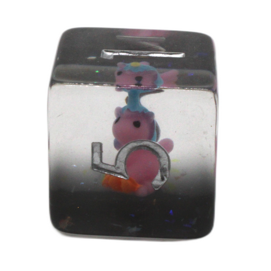 Old School 7 Piece DnD RPG Dice Set: Infused - 7 Color Unicorn