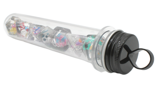 Old School 7 Piece DnD RPG Dice Set: Infused - 7 Color Unicorn