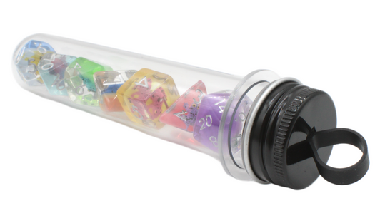 Old School 7 Piece DnD RPG Dice Set: Animal Kingdom - 7 Color Frog